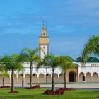 The Royal Palace of Rabat, surrounded by well-maintained and lush gardens, offers an oasis of peace with fountains, exotic plants, and majestic architecture.