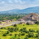 Teotihuacan, an ancient sacred city near Mexico City, enchants with the imposing Pyramids of the Sun and the Moon, monumental avenues, and mysteries of pre-Columbian civilizations.