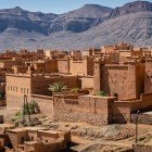 Nkob is a picturesque town in southern Morocco, famous for its red-earth kasbahs, desert landscapes, and views of the Jbel Saghro mountains.