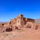 The Telouet Kasbah dates back to the 19th century, built around 1860 by the powerful Glaoui family along the trade routes of the High Atlas.