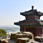 The Temple of the Clouds in Beijing is an ancient Taoist complex set amidst serene gardens, known for its traditional architecture and spirituality.