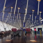 Shanghai Airport, a modern international hub with domestic flights and efficient services for travelers.