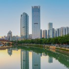 Anshun Bridge in Chengdu, elegant and historic, spans the Jin River with traditional architecture and characteristic views.