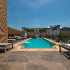 The pool at Ramada Pera Istanbul offers year-round relaxation with an indoor area and seasonal rooftop, sun loungers, and city views in the heart of Beyoğlu.