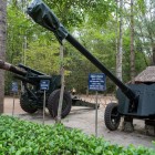In Cu Chi, Ho Chi Minh, the exhibition of tanks and weapons tells the story of the war and the military strategies of the Viet Cong.