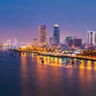 From above, Da Nang’s skyline shines amid modern skyscrapers, iconic bridges, and the reflection of the Han River, the beating heart of central Vietnam.