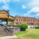 The Forbidden Citadel of Hué fascinates with moats, bridges, towers, and imperial palaces, symbolizing the grandeur of the Nguyen dynasty in Vietnam.