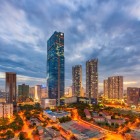 At night, Hanoi reveals its modern skyline, with illuminated skyscrapers and bustling streets that express the city’s dynamic soul.