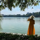 Hoan Kiem Lake, located in the heart of Hanoi, is a symbolic place tied to the Legend of the Returned Sword and considered the spiritual heart of the city.