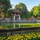 The Khue Van pavilion in the Temple of Literature in Hanoi is an elegant symbol of knowledge and the ancient Vietnamese Confucian tradition.