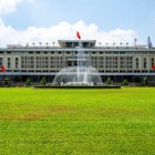 The Independence Palace in Saigon, a historic symbol of Vietnam, showcases modern architecture, official rooms, and stories of the war and independence.