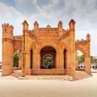The Pila Fountain, the most famous landmark in the main square of Chiapa de Corzo, a charming town in Chiapas State in southern Mexico.