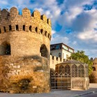 The walls of Icheri Sheher in Baku tell centuries of history with medieval towers and bastions, a symbol of Azerbaijan’s cultural heritage in the heart of the city.