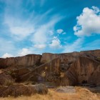 Prehistoric rocks in Gobustan National Park, Azerbaijan, preserve millennia-old petroglyphs depicting life, rituals, and traditions of ancient civilizations.