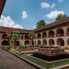 With its inner courtyard, stone arches, wooden balconies and central garden, the Sheki Caravanserai preserves the timeless charm of the Silk Road.
