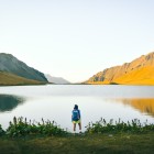 The Black Rocks Lake trail in the Lagodekhi protected area, Georgia, offers unspoiled nature and beautiful summer colors in the Kakheti region.