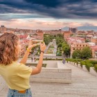 Urban panorama of Yerevan with views of Mount Ararat and the Cascade complex, blending architecture, nature and the city’s top tourist attractions.