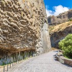 Basalt columns “Symphony of Stones” in Garni Gorge along the Azat River, Armenia: a spectacular natural formation and one of the most iconic attractions in the Caucasus.