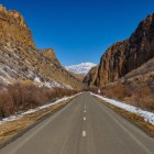 Scenic road through the Gnishik River canyon and Karkatar Mountains in Vayots Dzor, with towering rocks, wild landscapes and untouched nature.