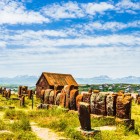 The medieval cemetery of Noraduz in Armenia is the largest khachkar site, rich in ancient carved stone steles, located near Gavar and a short distance from Lake Sevan.