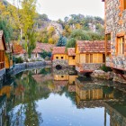 Dilijan, the “Armenian Switzerland”: charming wooden and stone houses along the river, surrounded by forests and mountains, one of Armenia’s most scenic destinations.