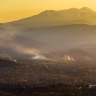 Sedakhlo, the largest village in Georgia, lies near the Armenian border. A scenic landscape of mountains, golden light, and authentic atmosphere.