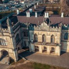 Dadiani Palace in Zugdidi, an elegant neo-Gothic historic building, now a state museum set in a park, symbol of the noble past of western Georgia.