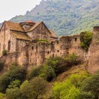 Akhtala Monastery-fortress in Armenia is a fascinating medieval complex perched among mountains and defensive walls, set in a scenic and historic natural landscape.