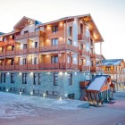 View of Gudauri Inn Hotel, an elegant alpine-style mountain resort in the heart of Gudauri, ideal for stays combining relaxation and outdoor activities.