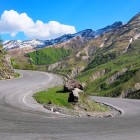 Scenic bend of the Georgian Military Road near Stepantsminda, gateway to Truso Valley and starting point for trekking through the Caucasus’ spectacular landscapes.