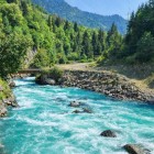 The Enguri is a river in western Georgia, 213 km long. It rises near Ushguli and, with a 4,060 km² basin, is vital for hydroelectric power.