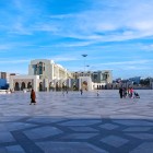 In the heart of Casablanca, United Nations Square blends history and modernity with elegant arches, clear skies and vibrant daily life.