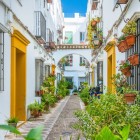Strolling through Córdoba's Jewish Quarter means wandering among flower-filled lanes, whitewashed courtyards and colorful balconies, where history and tradition come alive.
