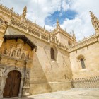 The elegant entrance to Granada's Royal Chapel leads to the resting place of the Catholic Monarchs, a landmark of Spanish history and national heritage.