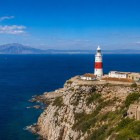 Europa Point Lighthouse marks Gibraltar's southern tip, overlooking the Strait with panoramic views that, on clear days, extend to the Moroccan coastline.