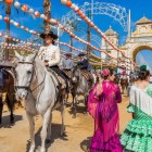 The famous Jerez Horse Fair fills the city with elegant Andalusian horses, traditional costumes and a festive atmosphere celebrating the authentic spirit of Andalusia.