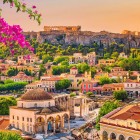 Above the rooftops of Plaka, the Acropolis watches over Athens with its timeless history. At sunset, every view captures the city's authentic Greek charm.