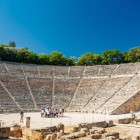 Within the Sanctuary of Asclepius, the Theatre of Epidaurus is regarded as the finest masterpiece of ancient Greek theatre. Its perfect acoustics still amaze today.