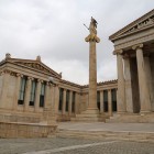 The Academy of Athens reflects Greece's passion for knowledge. Framed by Ionic columns and monumental statues, it remains the country's leading research institution.