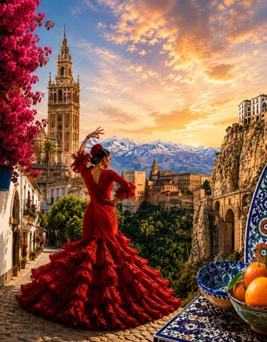 Colors of Andalusia Tour from Malaga