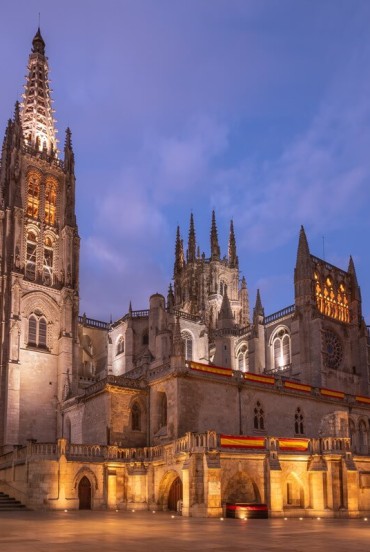 The Camino de Santiago leads through historic cities like Burgos, where its magnificent Gothic cathedral reflects centuries of art, faith and traditions along the pilgrims' route.