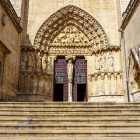 The majestic entrance portal of Burgos Cathedral, a UNESCO World Heritage Site, welcomes visitors to one of Europe's finest Gothic masterpieces and a highlight of the Camino de Santiago.