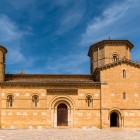 The Church of San Martín de Tours rises over Frómista with its remarkable Romanesque architecture, an 11th-century gem and a landmark of the Camino de Santiago.