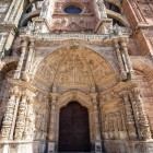 The richly carved portal of Astorga Cathedral, a magnificent example of Spanish Renaissance architecture, adorned with exquisite reliefs reflecting centuries of art and faith.