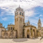Lugo's Cathedral of Saint Mary, with its elegant façade and soaring bell tower, dominates the UNESCO-listed historic centre along the Santiago Way.