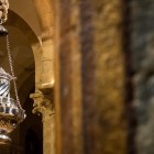 The famous Botafumeiro of Santiago de Compostela Cathedral swings through the nave during the Pilgrim's Mass, creating one of the Camino's most moving traditions.