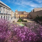 From Plaza Adolfo Suárez, the view embraces the imposing medieval walls of Ávila and the majestic Cathedral of the Saviour, iconic landmarks of this UNESCO World Heritage city.