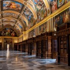 The Royal Library of the Monastery of El Escorial captivates with its Renaissance ceiling frescoes, historic volumes and the elegance of one of Spain's finest interiors.