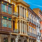The elegant façades of Calle Mayor in Palencia preserve the charm of 19th-century architecture. Its distinctive glazed galleries brighten one of the city's most iconic historic streets.
