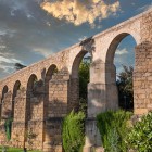 The San Antón Aqueduct was built in the 16th century to supply Plasencia with water. Its elegant granite arches make it one of Extremadura's most recognizable historic landmarks.